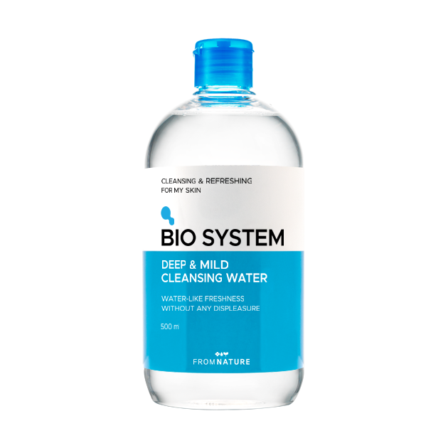 FROMNATURE FROMNATURE Bio System Cleansing Water 500ml - hydrating - front bottle shot