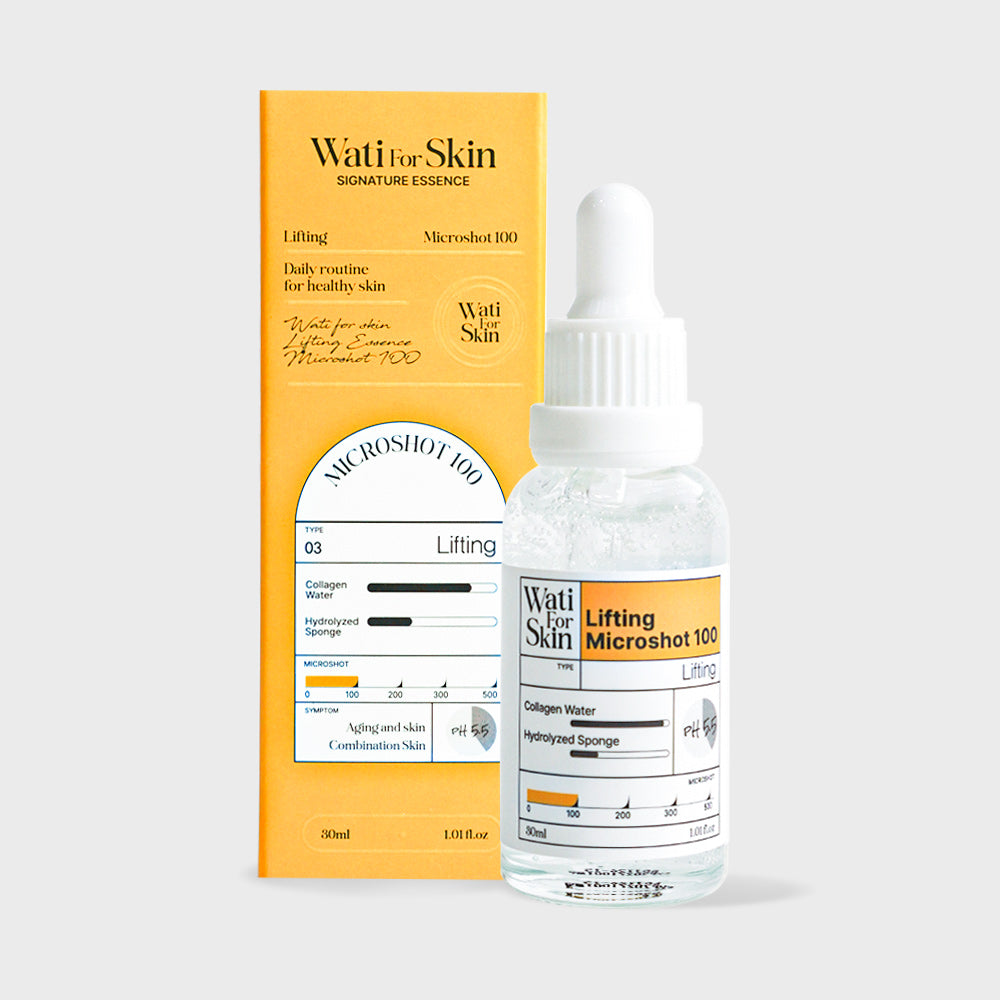 Wati For Skin Wati For Skin Lifting Essence Microshot 100 30ml - hydrating - front bottle shot