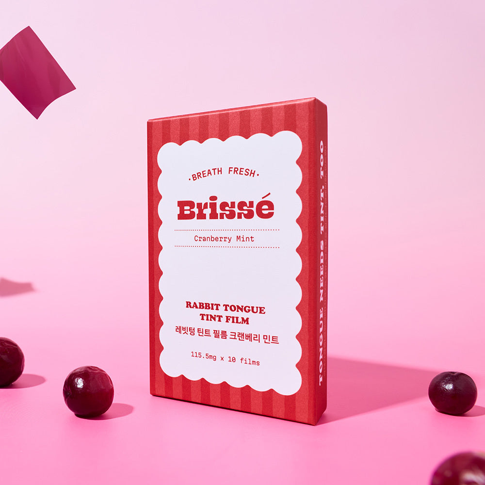 Brisse Brisse Rabbit Tongue Tint Film 10 Sheets - Cranberry Mint - daily care - front bottle shot