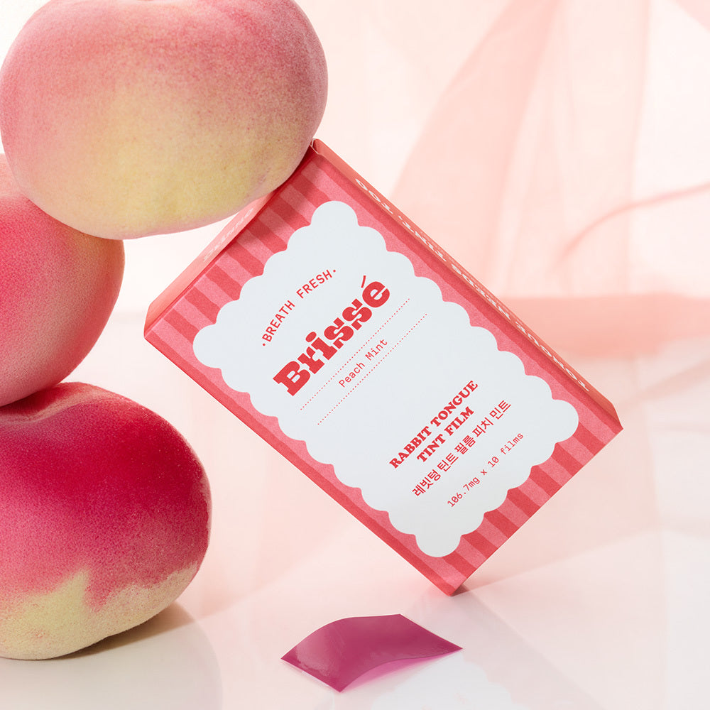Brisse Brisse Rabbit Tongue Tint Film 10 Sheets - Peach Mint - daily care - front bottle shot