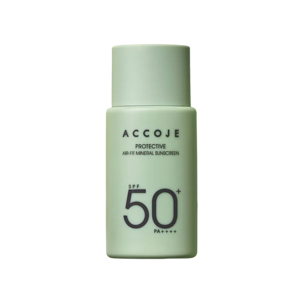 ACCOJE ACCOJE Protective Air-Fit Mineral Sunscreen SPF 50+ PA++++ - hydrating - front bottle shot