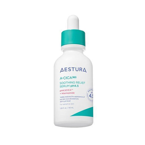 AESTURA AESTURA A-cica 365 Soothing Relief Serum ph4.5 40ml - soothing - front bottle shot