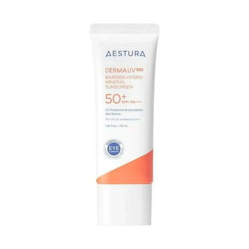 AESTURA AESTURA Derma UV 365 Barrier Moisture Inorganic Sunscreen SPF50+ PA++++ 40ml - sun protection - front bottle shot