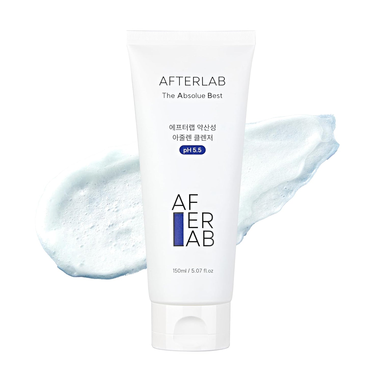 AFTERLAB AFTERLAB Mildly Acidic 5.5 Azulene Cleanser 150ml - hydrating - front bottle shot