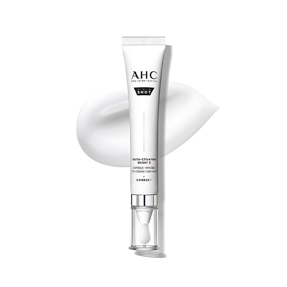 AHC AHC Pro Shot GlutA-ctivation Bright 3 Capsule-Infused Eye Cream For Face 30ml - brightening - front bottle shot