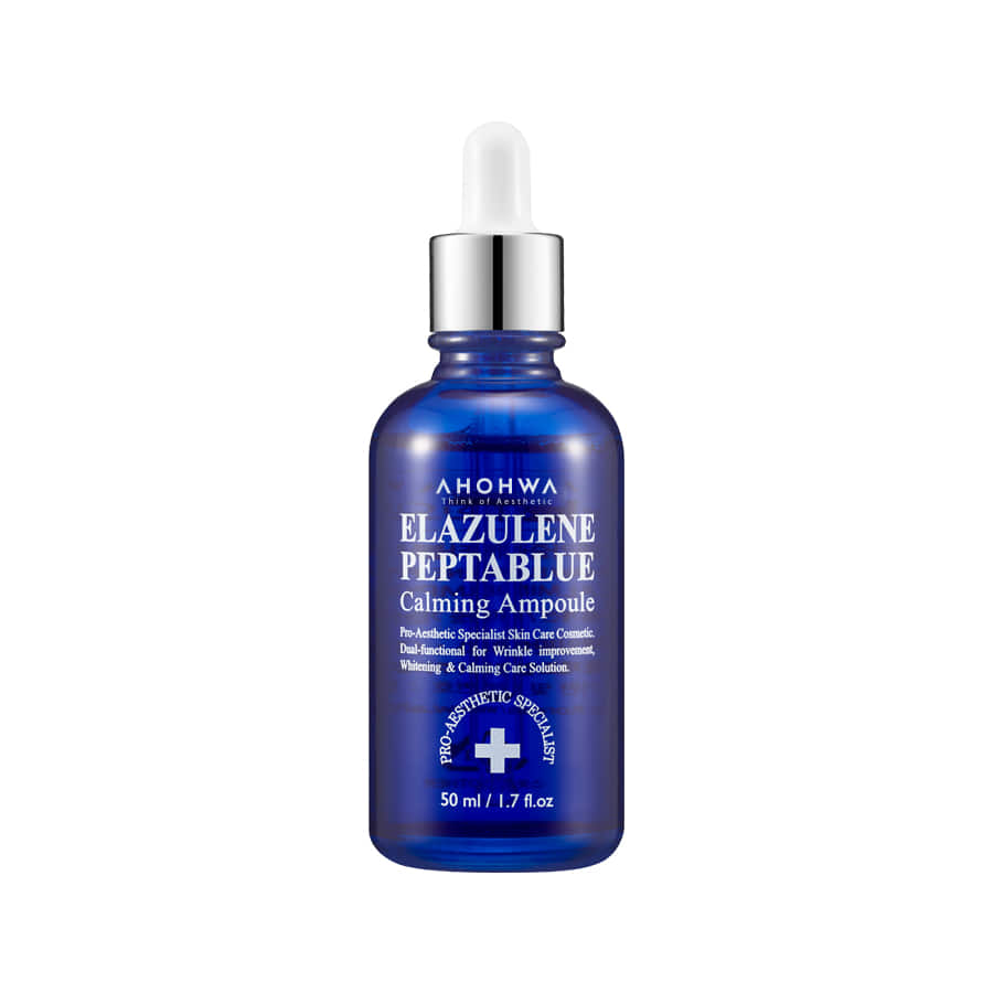 AHOHWA AHOHWA Elazulene Peptablue Calming Ampoule 50ml - soothing - front bottle shot