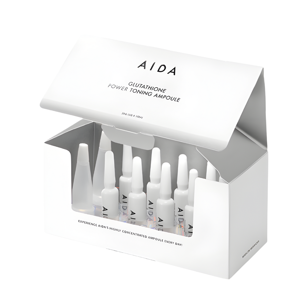 AIDA AIDA [Set of 3] Glutathione Power Toning Ampoule 2g × 10ea - hydrating - front bottle shot