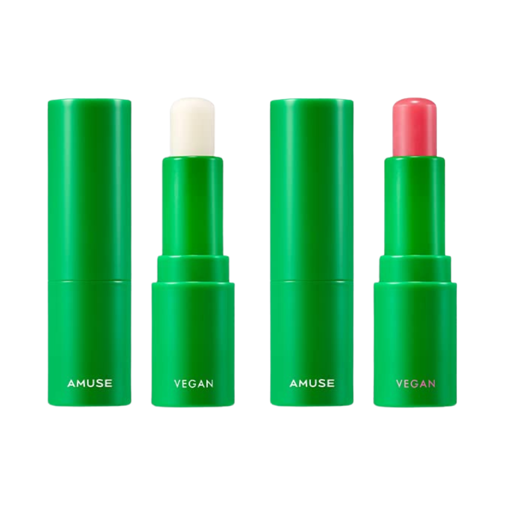 AMUSE AMUSE Vegan Green Lip Balm 3.5g - hydrating - front bottle shot