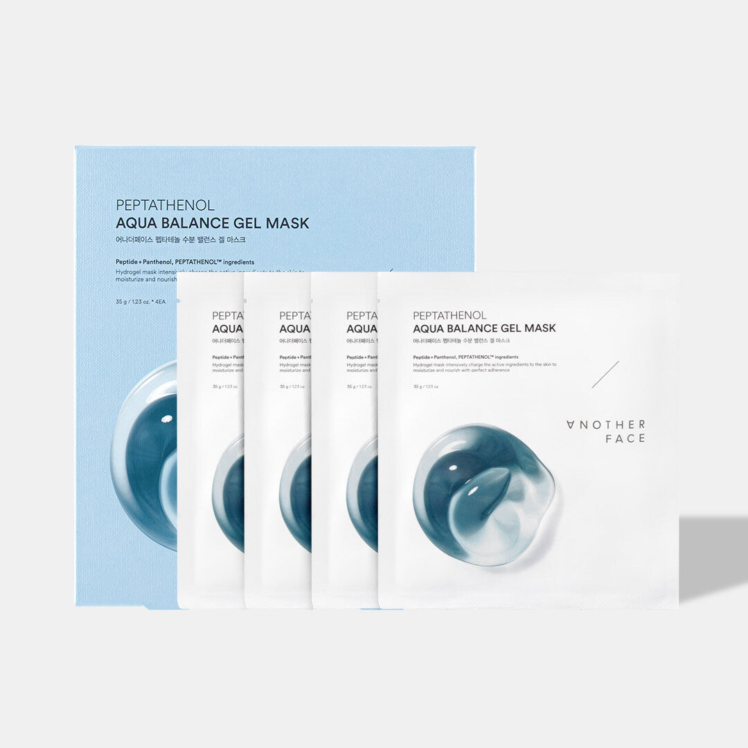 ANOTHER FACE ANOTHER FACE Peptatenol Moisture Balance Hydrogel Mask Pack (4 Sheets) - hydrating - front bottle shot