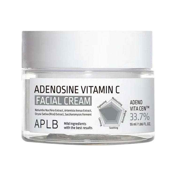 APLB APLB Adenosine Vitamin C Facial Cream 55ml - hydrating - front bottle shot