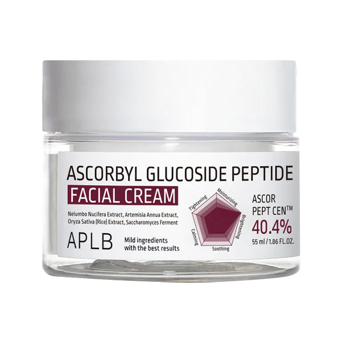 APLB APLB Ascorbyl Glucoside Peptide Facial Cream 55ml - soothing - front bottle shot