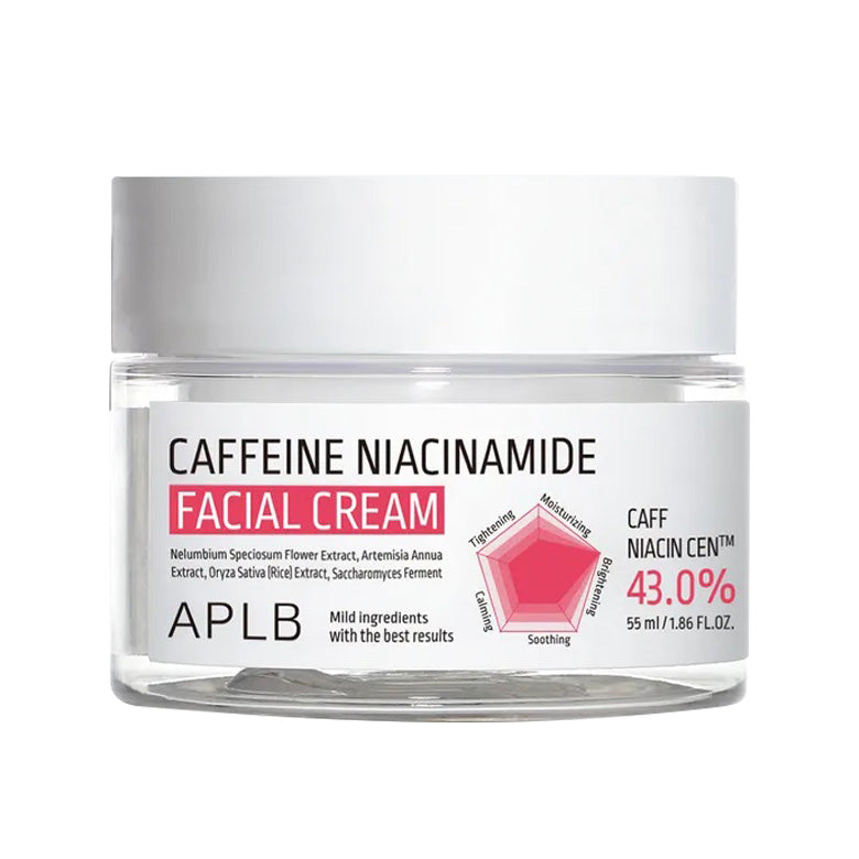 APLB APLB Caffeine Niacinamide Facial Cream 55ml - hydrating - front bottle shot