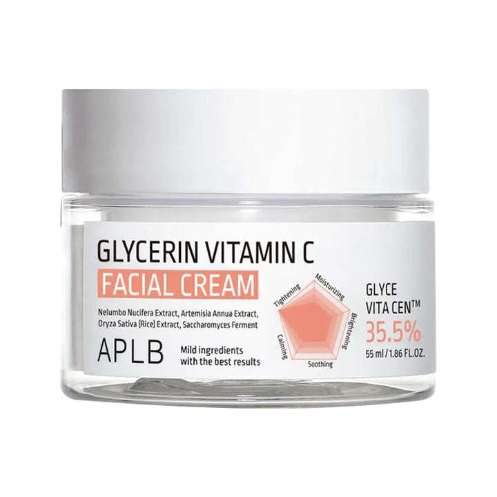 APLB APLB Glycerin Vitamin C Facial Cream 55ml - soothing - front bottle shot