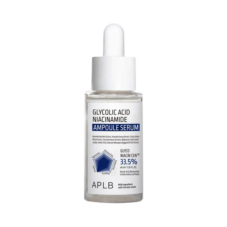 APLB APLB Glycolic Acid Niacinamide Ampoule Serum 40ml - hydrating - front bottle shot