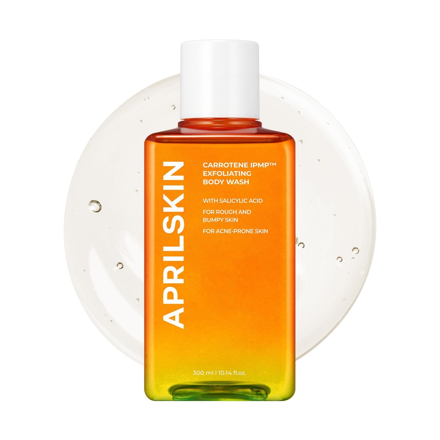 APRILSKIN APRILSKIN Carrotene IPMP Exfoliating Body Wash 300ml - hydrating - front bottle shot