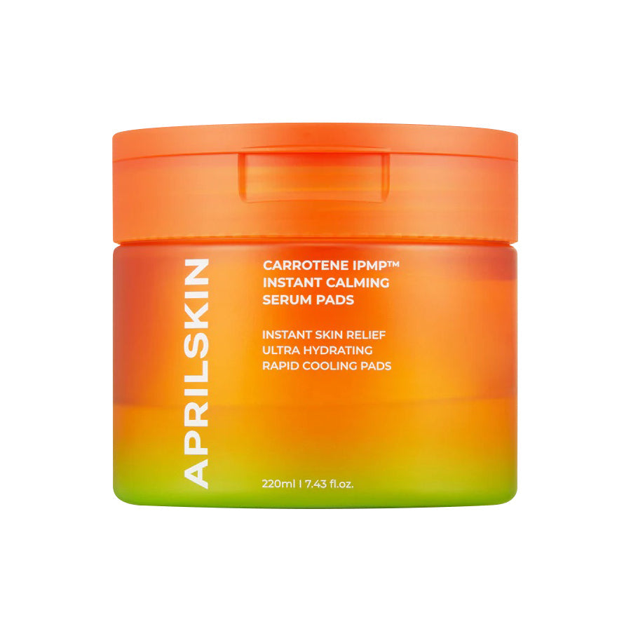 APRILSKIN APRILSKIN Carrotene IPMP Instant Calming Serum Pads 220ml 80ea - soothing - front bottle shot
