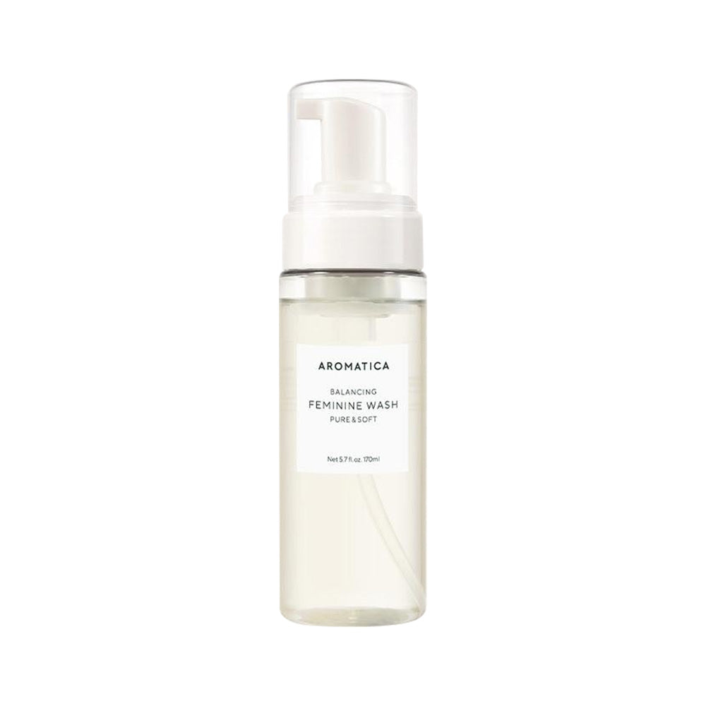AROMATICA AROMATICA Balancing Feminine Wash Pure & Soft 170ml - hydrating - front bottle shot