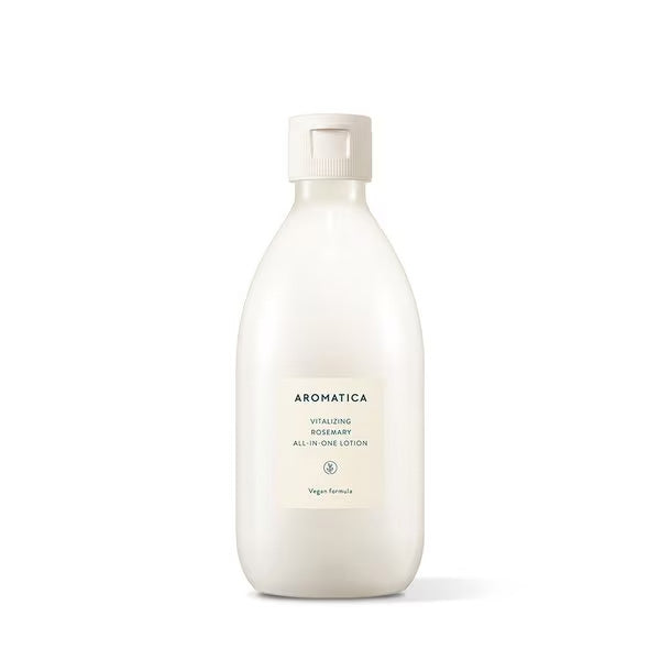 AROMATICA AROMATICA Vitalizing Rosemary All-In-One Lotion 300ml - hydrating - front bottle shot