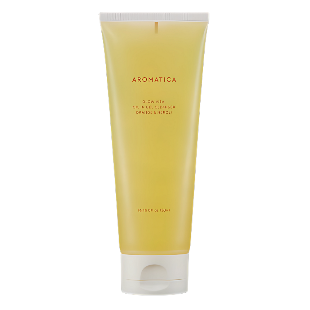 AROMATICA AROMATICA Glow Vita Oil-In Gel Cleanser Orange & Neroli 150ml - cleansing - front bottle shot