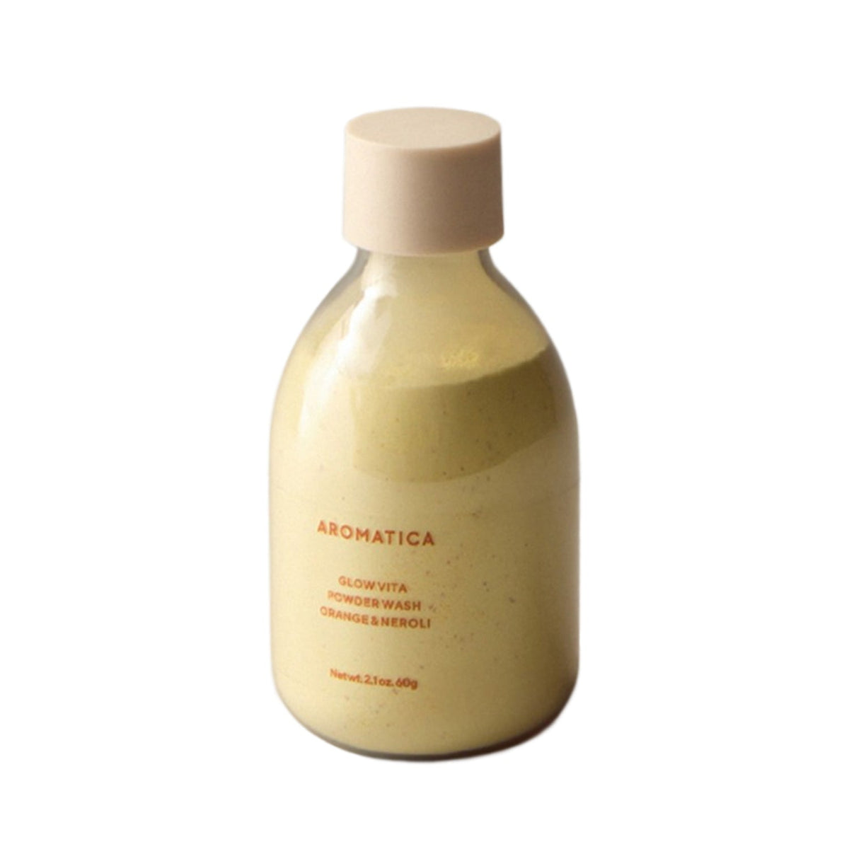 AROMATICA AROMATICA Glow Vita Powder Wash Orange & Neroli 60g - hydrating - front bottle shot