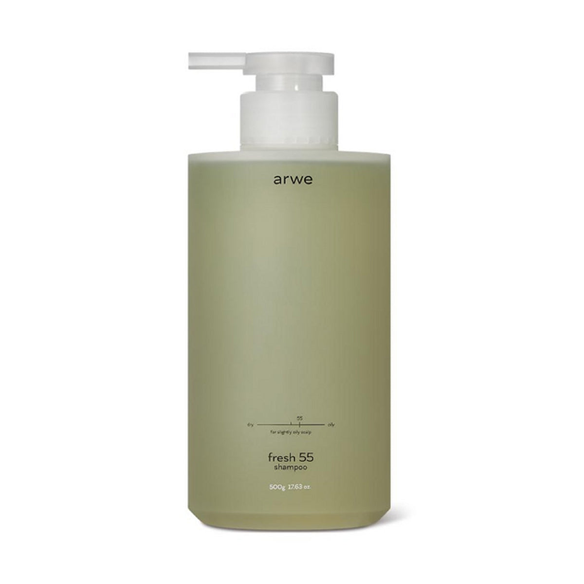 ARWE ARWE Fresh 55 Shampoo for Mildly Oily Scalp 500ml - daily care - front bottle shot