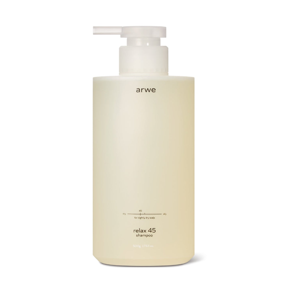 ARWE ARWE Relax 45 Shampoo for Mildly Dry Scalp 500ml - hydrating - front bottle shot