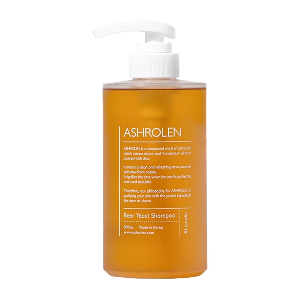 ASHROLEN ASHROLEN Beer Yeast Shampoo 500ml - soothing - front bottle shot