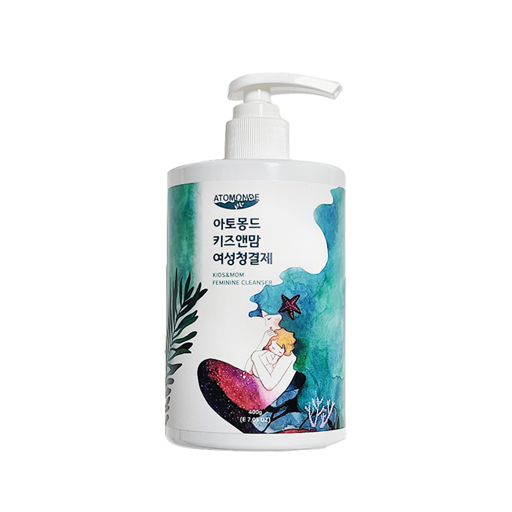 ATOMONDE ATOMONDE Kids & Mom Feminine Cleanser 400ml - hydrating - front bottle shot