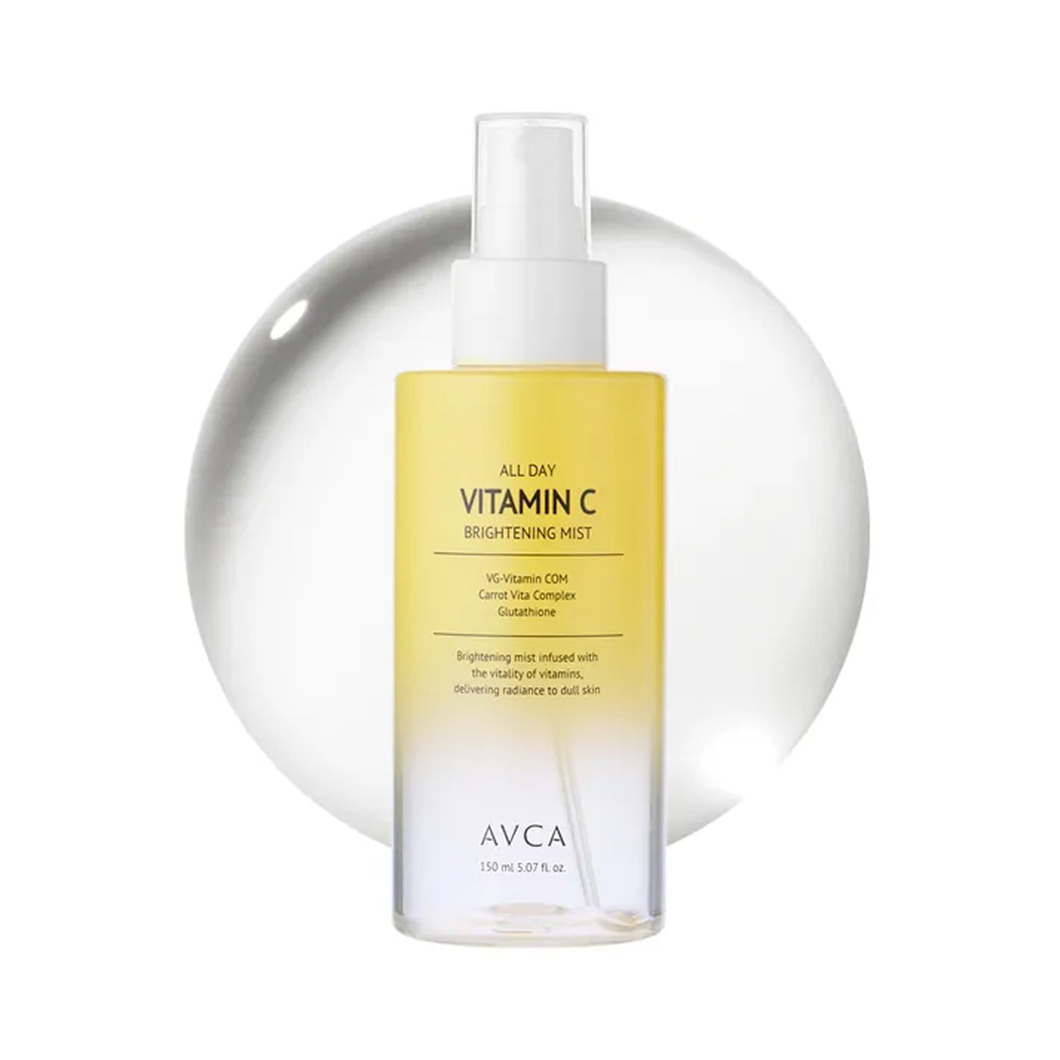 AVCA AVCA All Day Vitamin C Brightening Mist 150ml - hydrating - front bottle shot