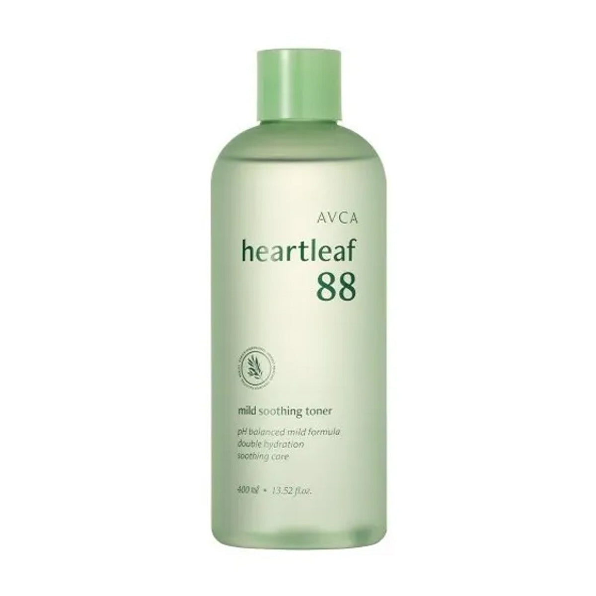 AVCA AVCA Heartleaf 88 Mild Soothing Toner 400ml - hydrating - front bottle shot