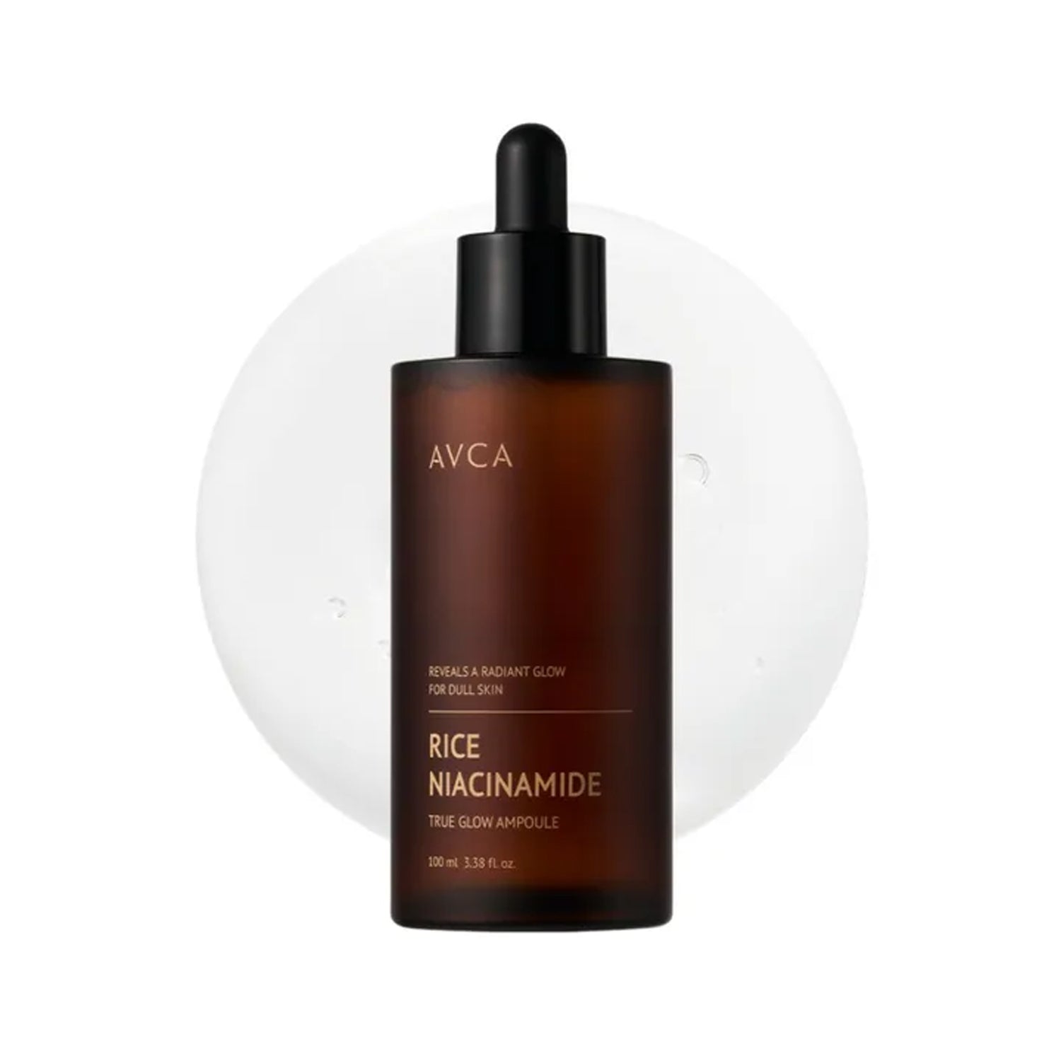 AVCA AVCA Rice Niacinamide True Glow Ampoule 100ml - brightening - front bottle shot