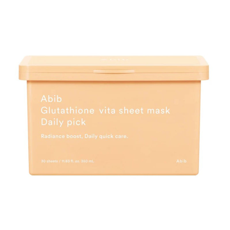 Abib Abib Glutathione Vita Sheet Mask Daily Pick 350ml 30ea - hydrating - front bottle shot