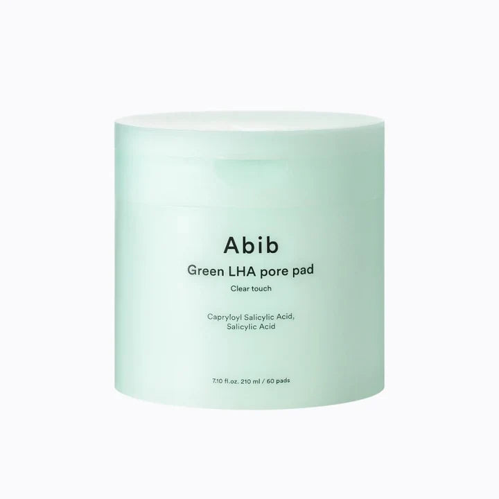 Abib Abib Green LHA Pore Pad Clear Touch 210ml*60P - hydrating - front bottle shot