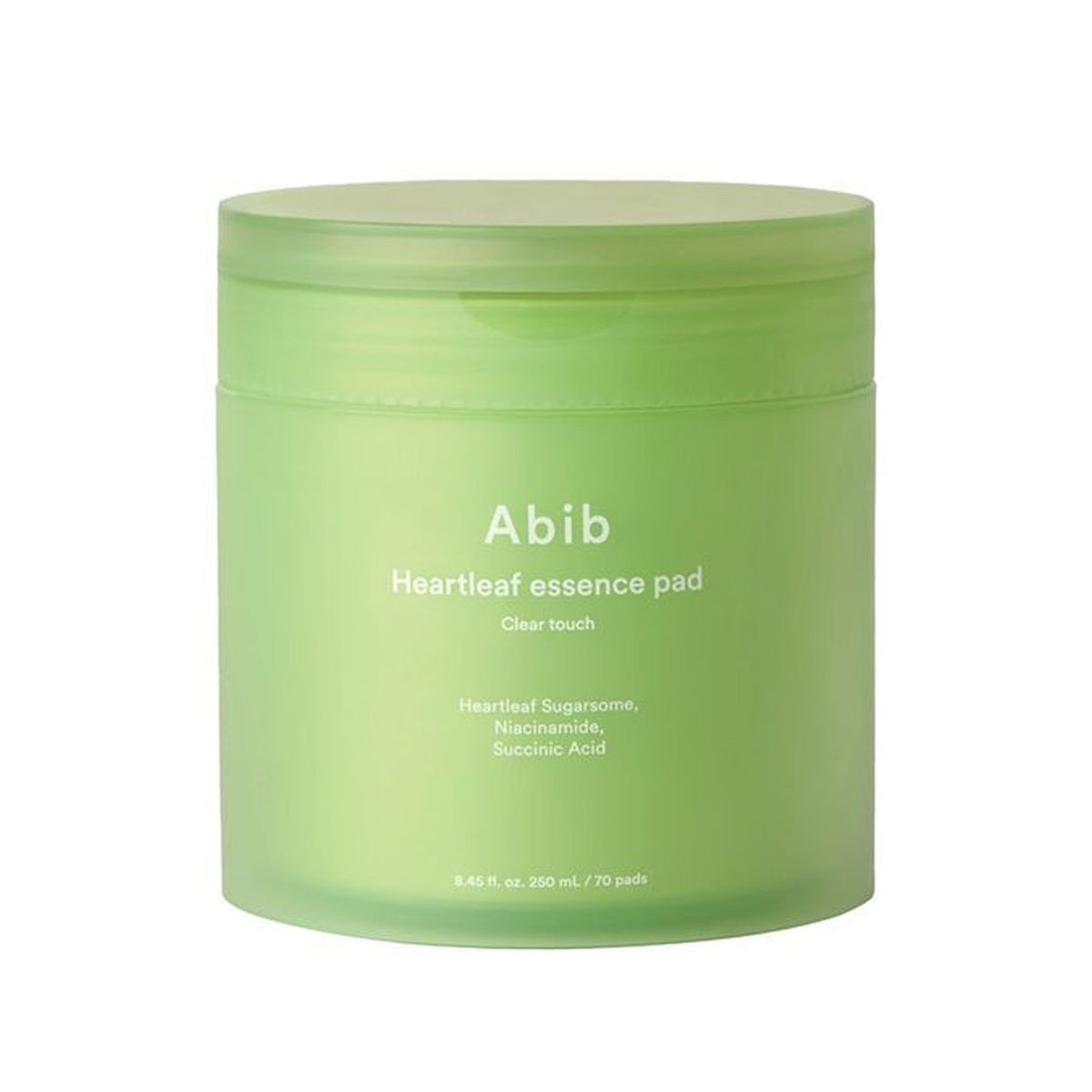 Abib Abib Heartleaf Essence Pad Clear Touch 70 Sheets - soothing - front bottle shot