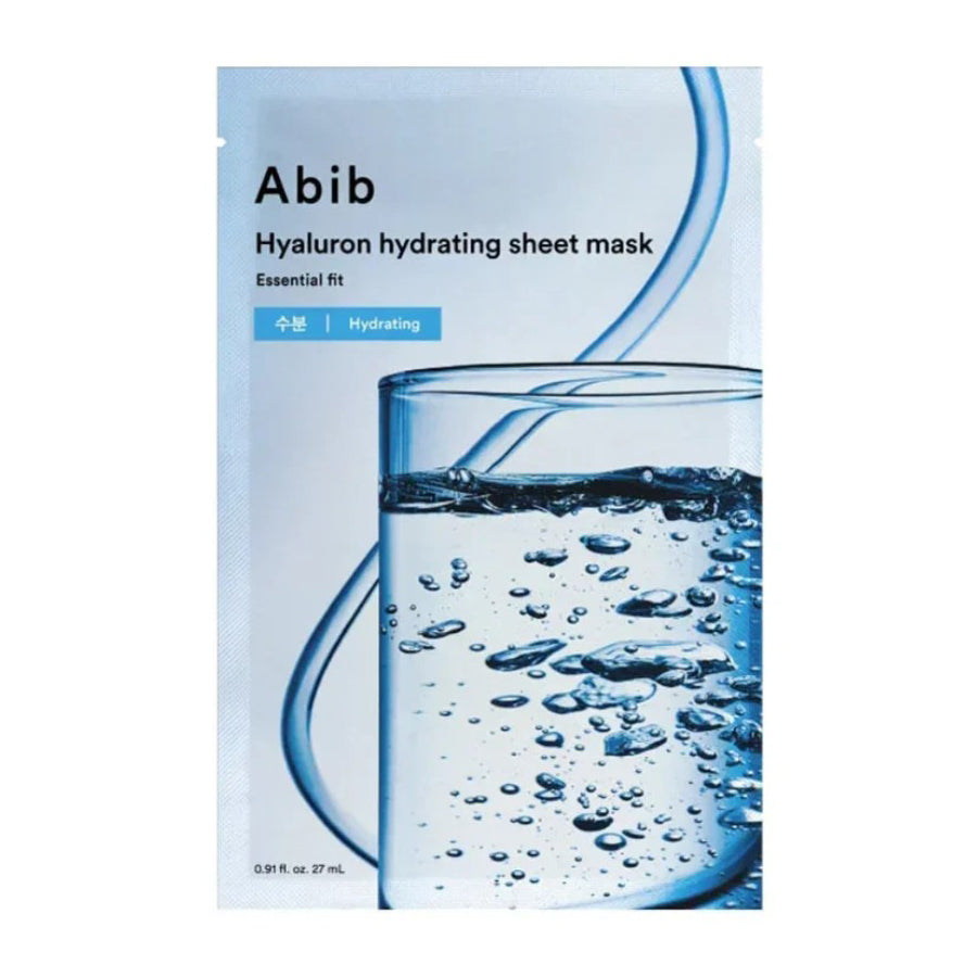 Abib Abib Hyaluronic Acid Sheet Mask Essential Fit 27ml 1ea - hydrating - front bottle shot