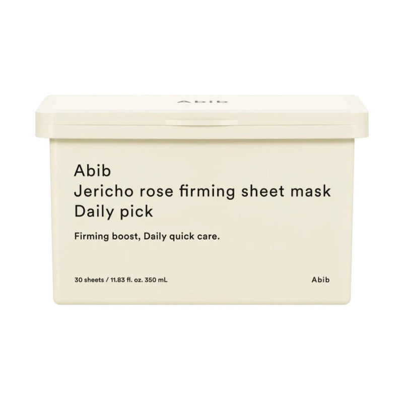 Abib Abib Jericho Rose Firming Sheet Mask Daily Pick 350ml 30ea - hydrating - front bottle shot