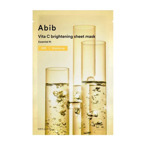 Abib Abib Vita C Whitening Sheet Mask Essential Fit 27ml 1ea - brightening - front bottle shot