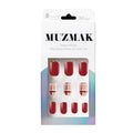 MUZMAK MUZMAK Nail Tips 36pcs #About Red(Regular Square) - anti-aging - front bottle shot