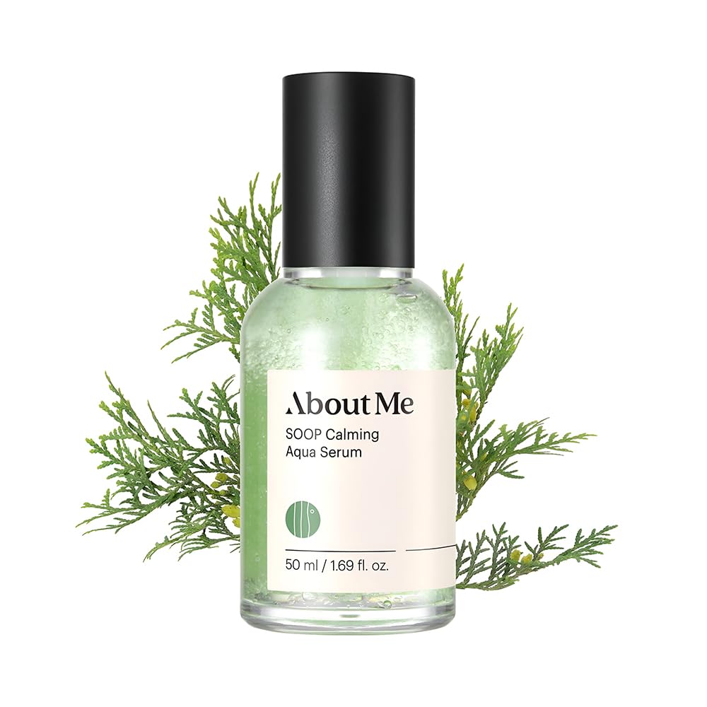 About Me About Me Soop Calming Aqua Serum 50ml - hydrating - front bottle shot