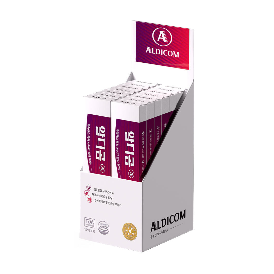 ALDICOM Aldicom A Hangover Helper 15ml 12 Sticks - daily care - front bottle shot