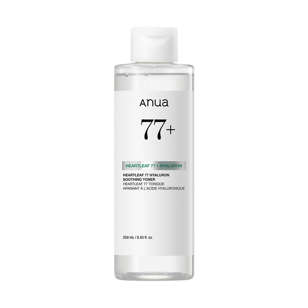 Anua Anua Heartleaf 77 Hyaluron Soothing Toner 250ml NEW - daily care - front bottle shot