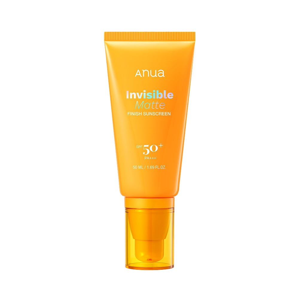 Anua Anua Invisible Matte Finish Sunscreen SPF50+ PA+++ 50ml - pore care - front bottle shot