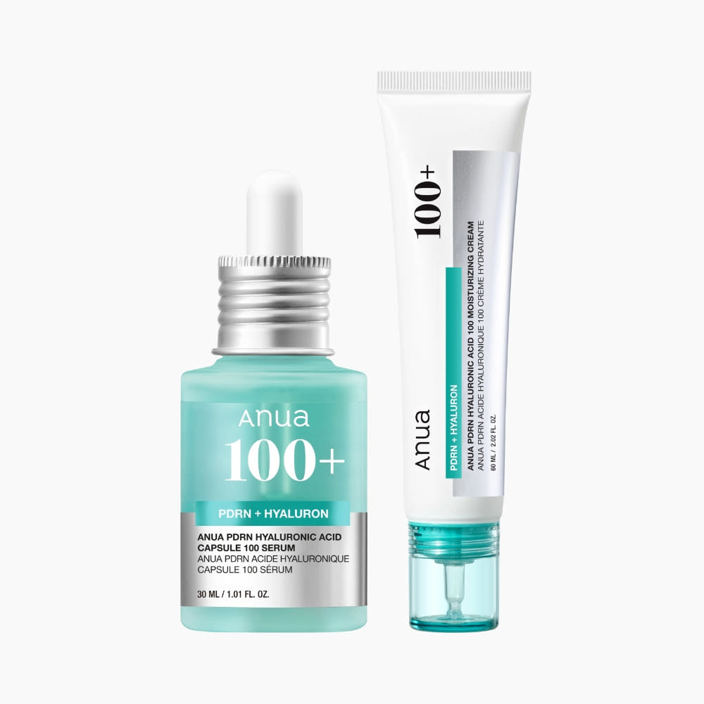 Anua Anua PDRN SET (Serum+Cream) - hydrating - front bottle shot