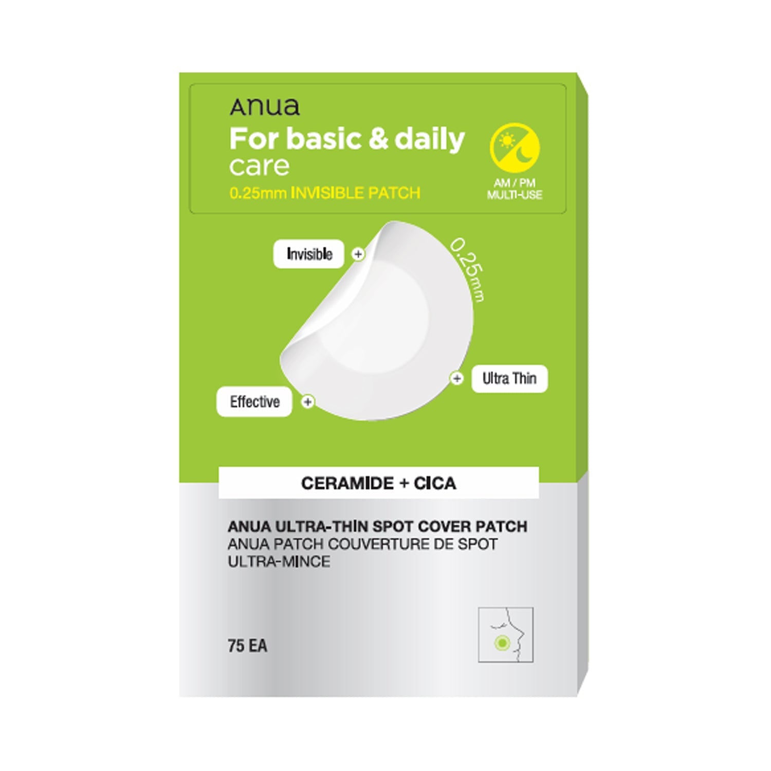 Anua Anua Ultra-Thin Spot Cover Patch 75ea - soothing - front bottle shot