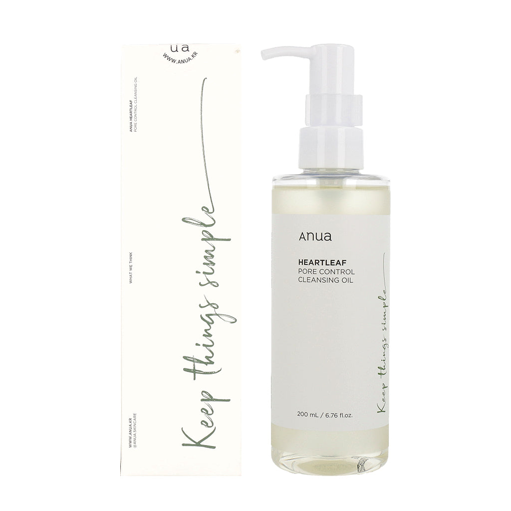 Anua Anua Heartleaf Pore Control Cleansing Oil 200ml - soothing - front bottle shot