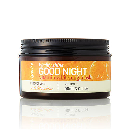 Aperire Aperire Vitality Shine Good Night Vitamin Whitening Mask 90ml - hydrating - front bottle shot
