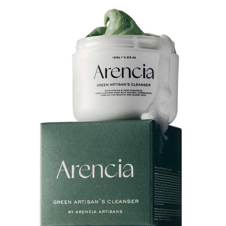 Arencia Arencia Green Artisan Cleanser Rice Soap 120g - hydrating - front bottle shot