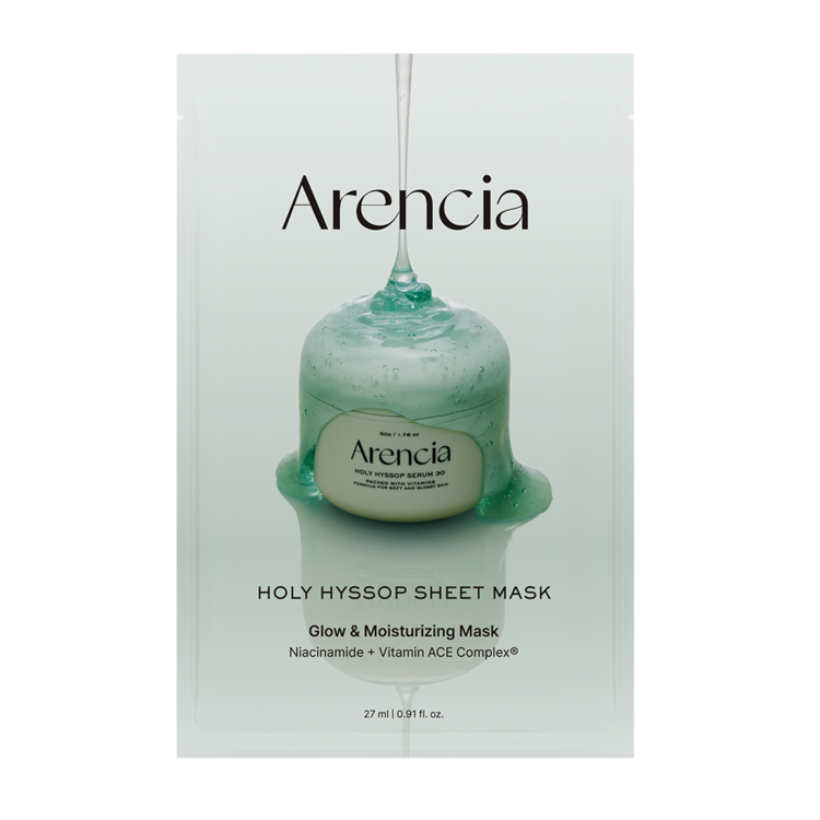 Arencia Arencia Holy Hyssop Mask Pack 27ml * 5ea - hydrating - front bottle shot