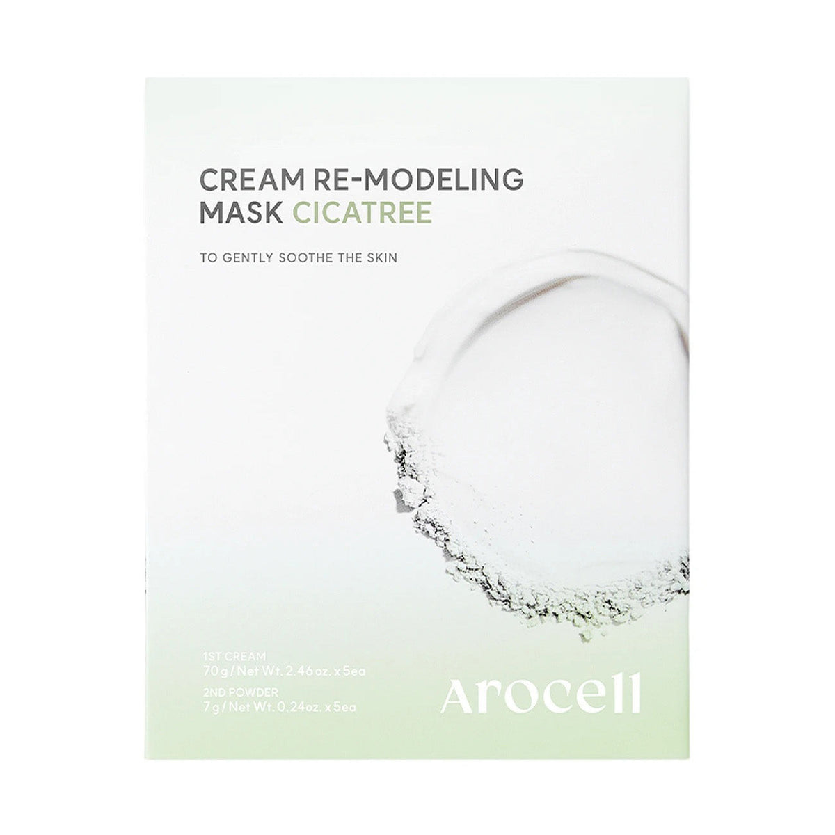 AROCELL Arocell Cream Remodeling Mask Cica-Tree 77g 5ea - hydrating - front bottle shot