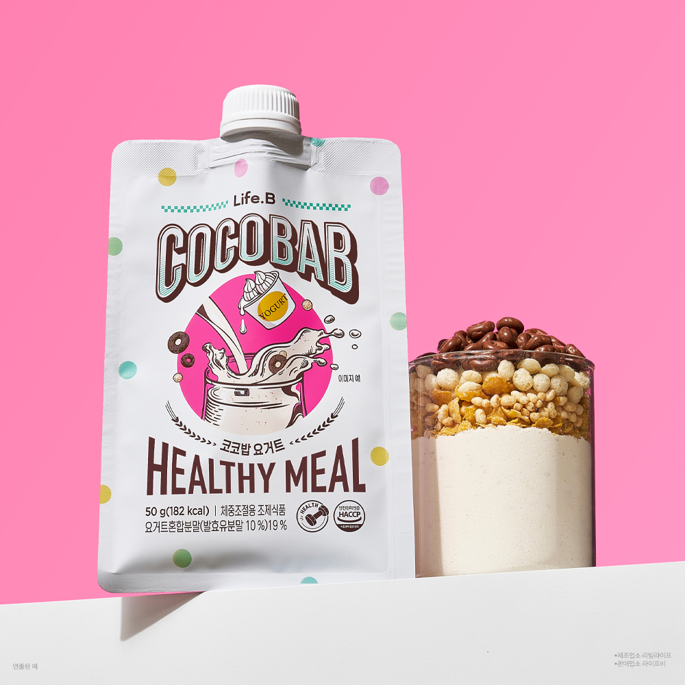 LifeB LifeB Cocobab Protein Shake Yogurt 50g x 7ea - nourishing - front bottle shot